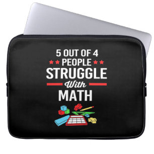 Matematiklärare 5 av 4 personer laptop fodral