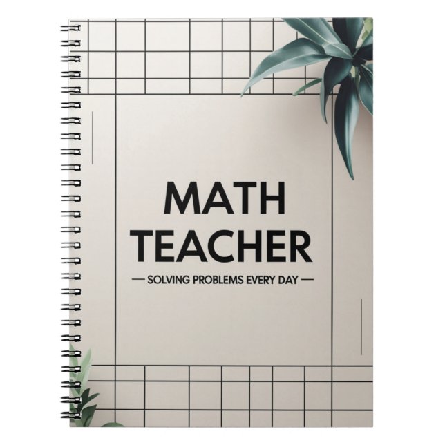 Matematiklärare Anteckningsbok (Framsidan)