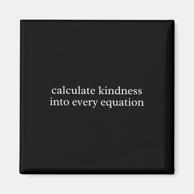 Matematiklärare beräknar vänlighet i varje ekvatio magnet (Framsidan)