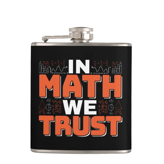 Matematiklärare Citat - Vi Litar På Matematik Fickplunta (Framsidan)