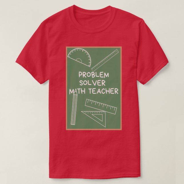 Matematiklärare för problemlösning 2 3 t shirt (Design framsida)