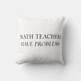 Matematiklärare har problem kudde