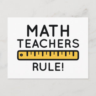 Matematiklärare härskar vykort