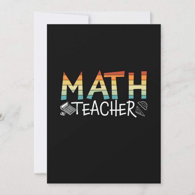 Matematiklärare Inbjudningar (Framsida)