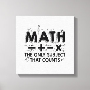 Matematiklärare Matematikmatematikpresenter Canvastryck