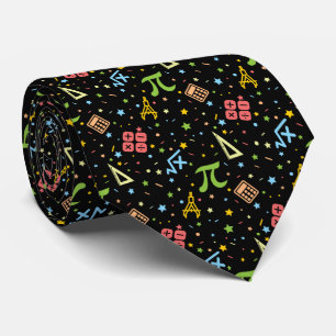 Matematiklärare - Matematiska symboler Mönster Slips