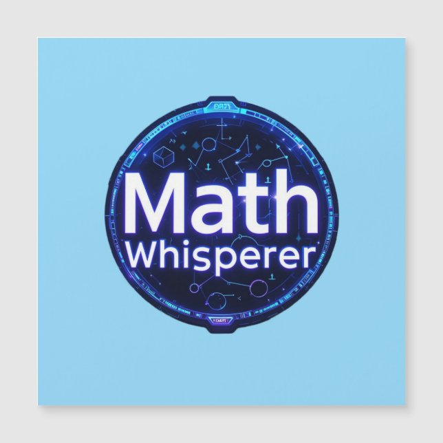 Matematiklärare Math Whisperer (Framsida)