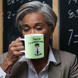 Matematiklärare present lita på mig matematik prof kaffemugg