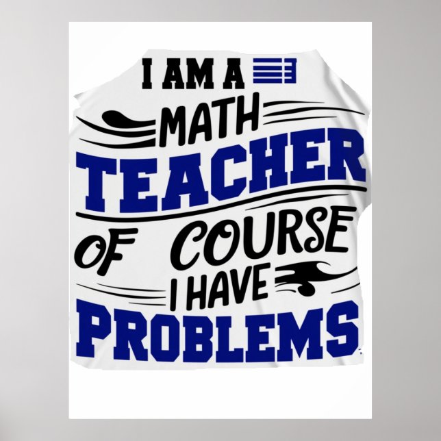 Matematiklärare skämt  poster (Framsidan)