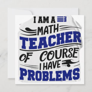 Matematiklärare skämt  tack kort