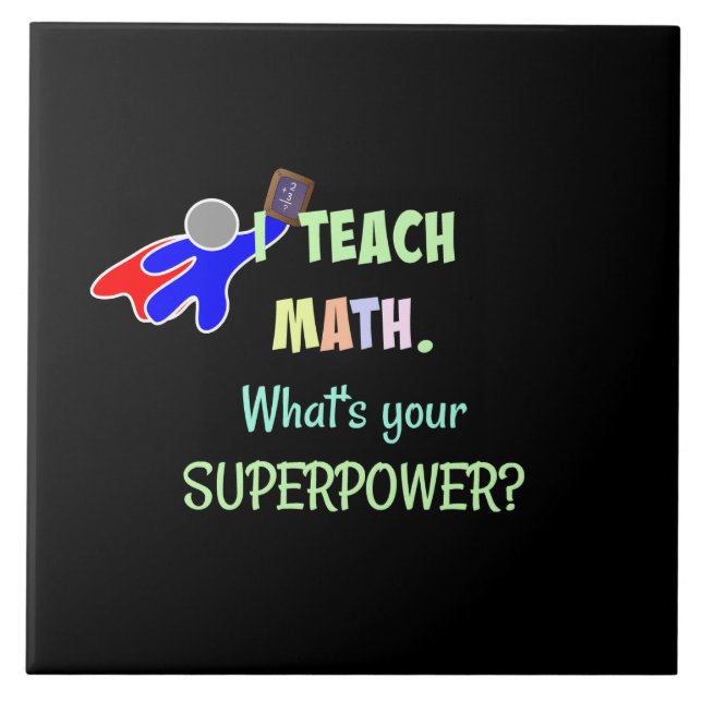 Matematiklärare, Superhjälte Kakelplatta (Framsidan)
