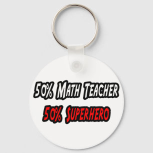 Matematiklärare/superhjälte Nyckelring