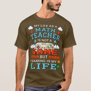 Matematiklärarspel - design, citattecken t shirt