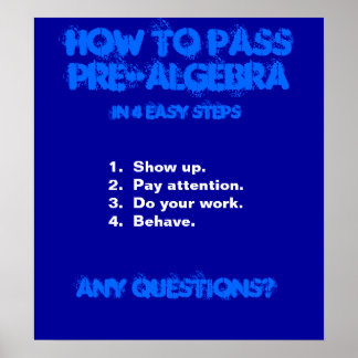 matematikposter poster