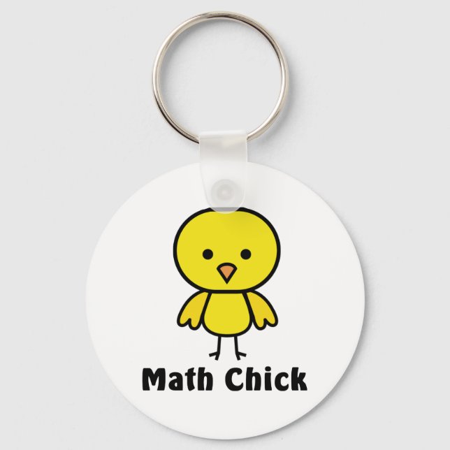 Matematisk Chick Nyckelring (Framsida)