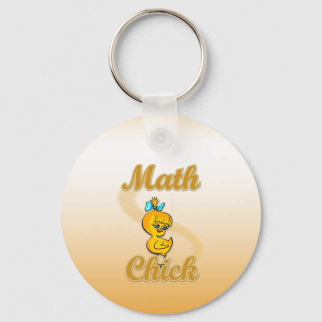 Matematisk Chick Nyckelring (Framsida)