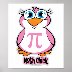 Matematisk Chick Poster