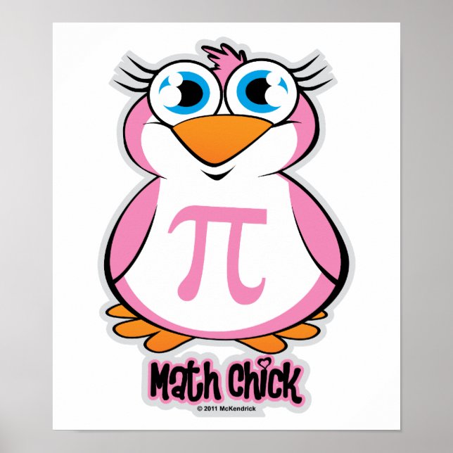 Matematisk Chick Poster (Framsidan)