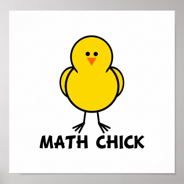 Matematisk Chick Poster (Framsidan)