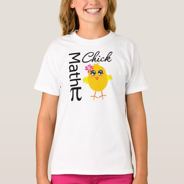 Matematisk Chick T-shirt (Framsida)