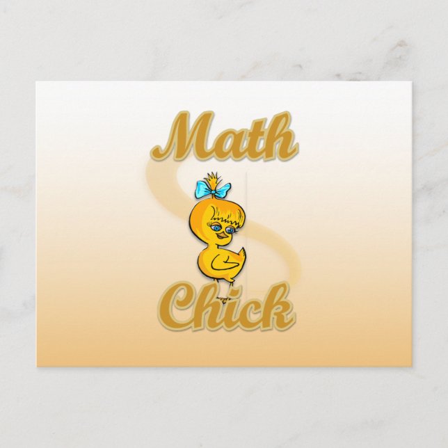 Matematisk Chick Vykort (Framsida)
