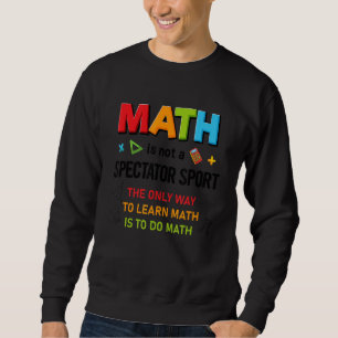 Matematisk dagskalkylator Nummer på inlärningsmate Lång Ärmad Tröja