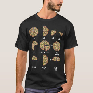 Matematisk dagskostnadsidea För barn och Pizza-seg T Shirt