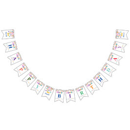 Matematisk dekoration för födelsedagsfest för Cute Vimplar