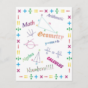 Matematisk design vykort