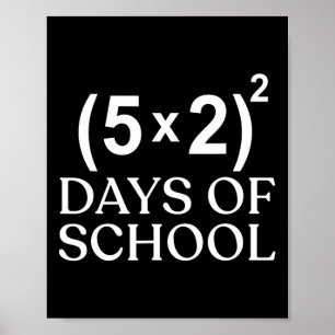 Matematisk ekvation 100-dagen för skollärarbarn 10 poster