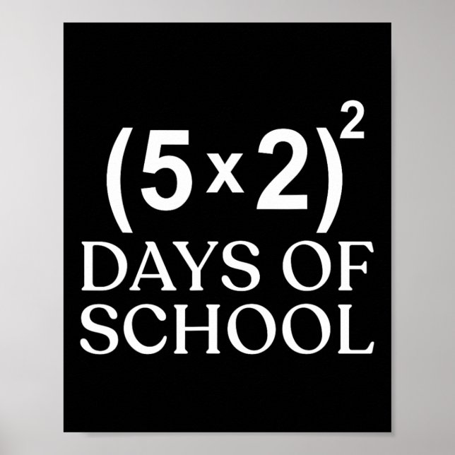 Matematisk ekvation 100-dagen för skollärarbarn 10 poster (Framsidan)