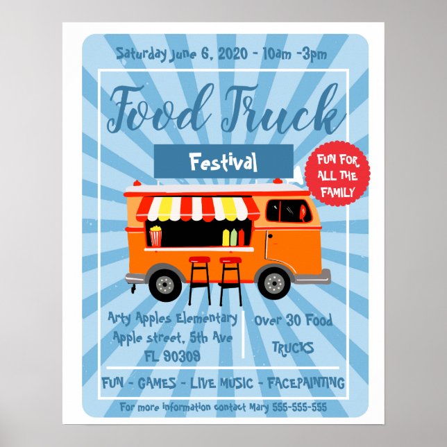 Matematisk flygare i lastbil och poster (Framsidan)