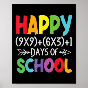 Matematisk formel 100 dagar för skolgåvor matemati poster