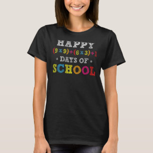Matematisk formel 100 dagar för skolskepp Kid Boys T Shirt