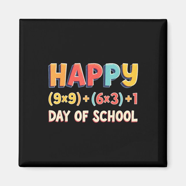 Matematisk formel 100 dagars skollärarpojkar flick magnet (Framsidan)