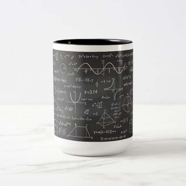 Matematisk formel Två-Tonad mugg (Center)