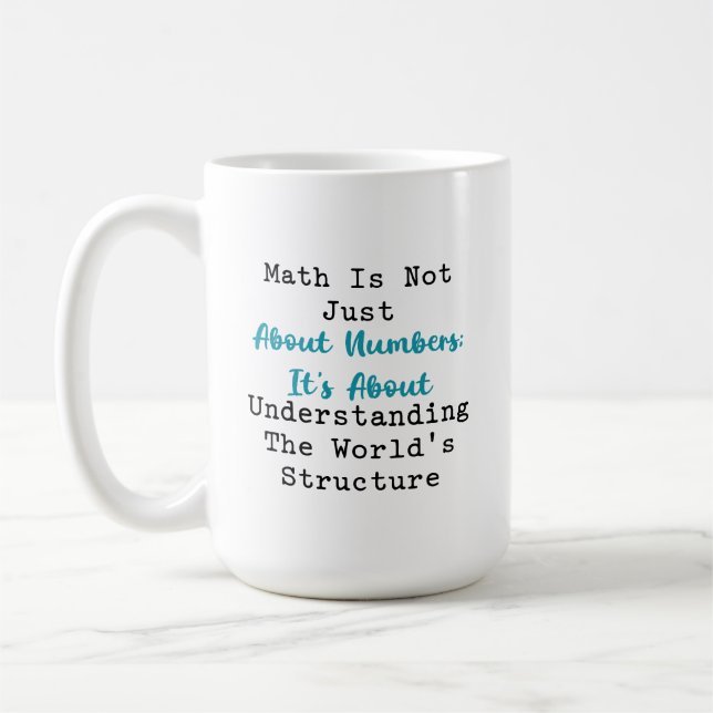 Matematisk förståelse av världens struktur bortom  kaffemugg (Vänster)