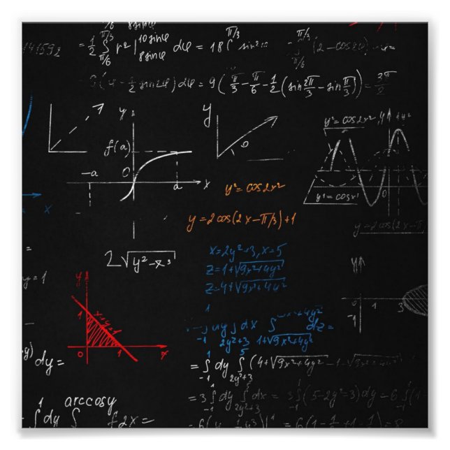 Matematisk fotoutskrift fototryck (Framsidan)