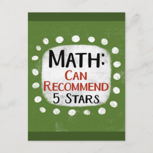 Matematisk granskning 5 Stars vykort