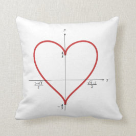 Matematisk hjärta kudde