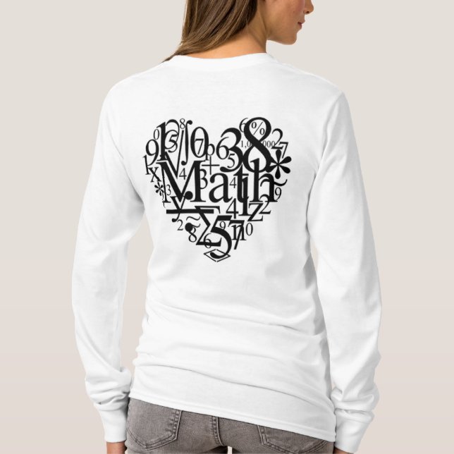 Matematisk hjärta tee shirt (Baksida)