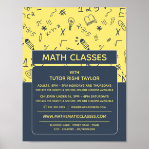 Matematisk ikondesign, Matematikreklam Poster