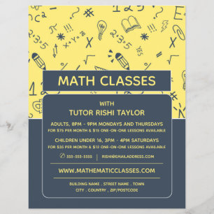 Matematisk ikondesign, Matematikreklam Reklamblad
