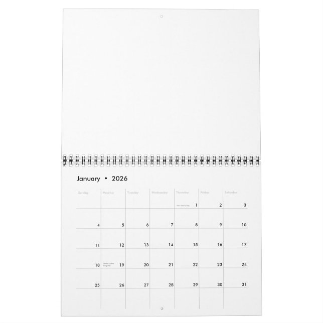 Matematisk koncentrationskalender kalender (Jan 2026)