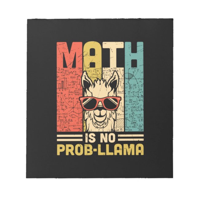 Matematisk lärarmatur är inget problem anteckningsblock (Framsida)