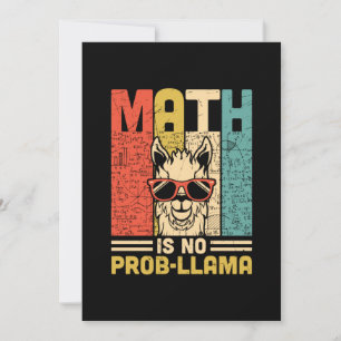 Matematisk lärarmatur är inget problem julkort