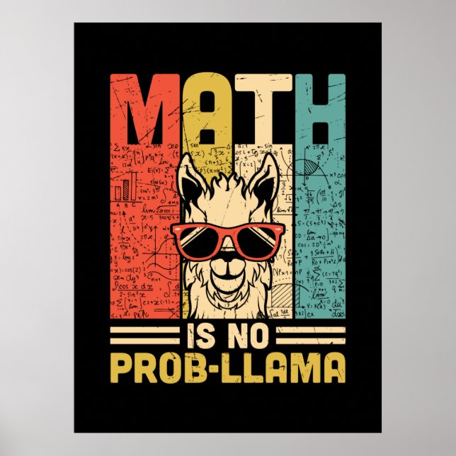 Matematisk lärarmatur är inget problem poster (Framsidan)