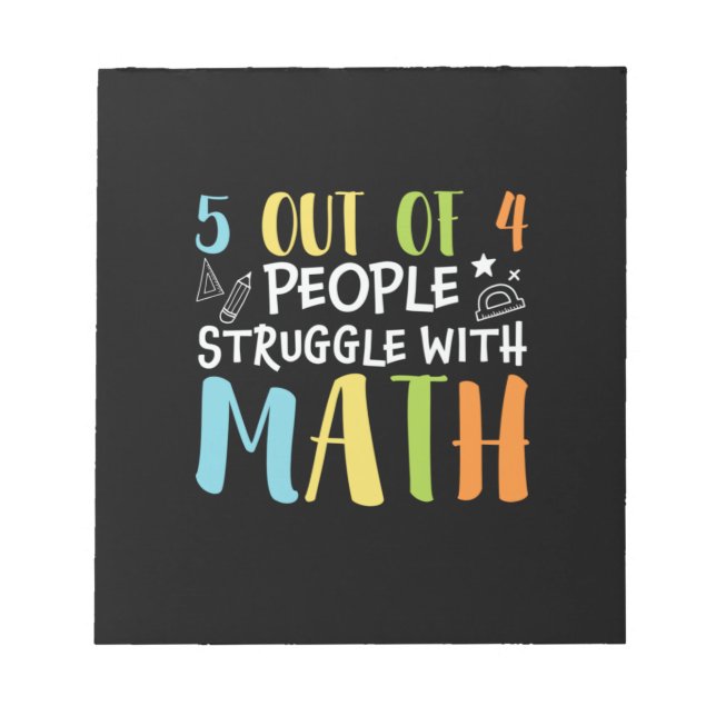Matematisk lärarstrid med matematik anteckningsblock (Framsida)