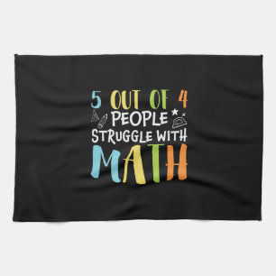 Matematisk lärarstrid med matematik kökshandduk