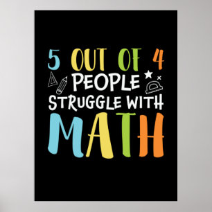 Matematisk lärarstrid med matematik poster